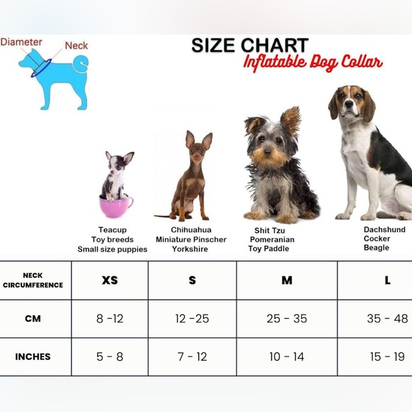 Donut Inflatable Dog Recovery Collar–Size Large, Soft Comfy Cone Alternative 🍩 - Picture 3 of 11